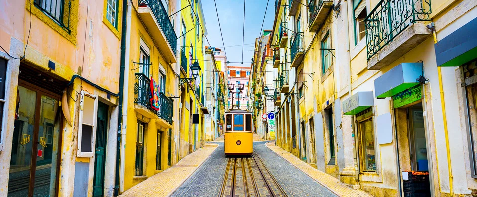 Tram à Lisbonne, Portugal