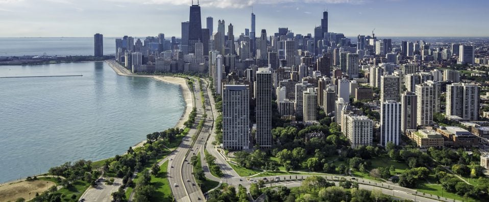 Vue aérienne de Chicago