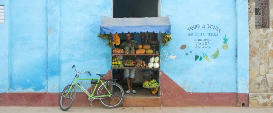 Vendeur de fruits à Cuba