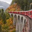 La ligne de l'Albula en Suisse