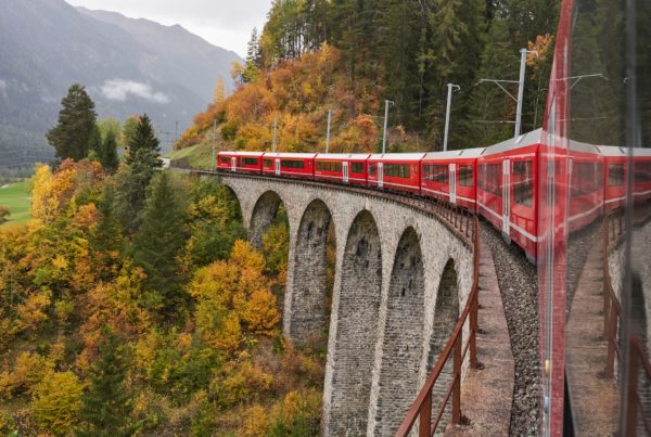 La ligne de l'Albula en Suisse
