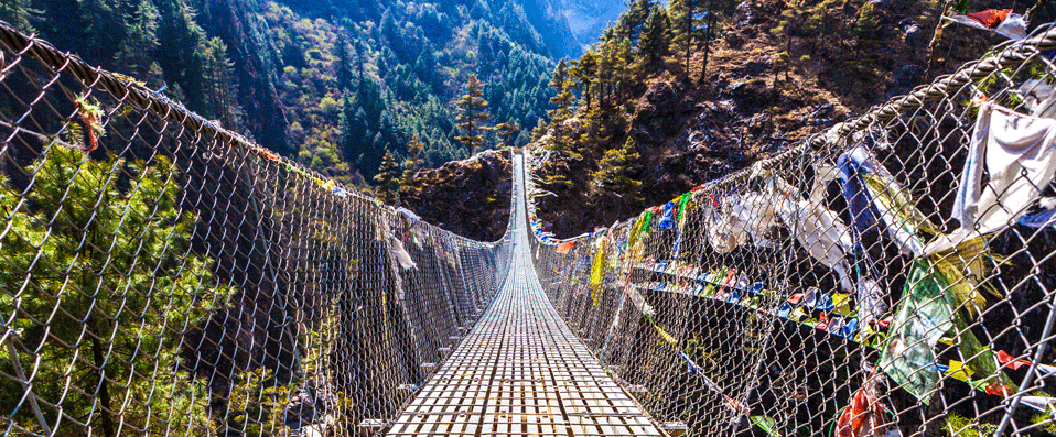 Pont de la vallée de Lobuche – Népal