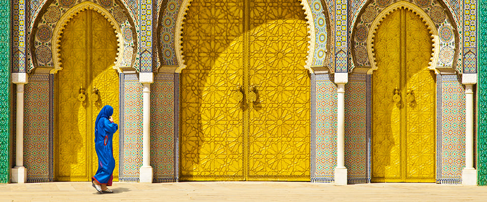 Monument coloré au Maroc