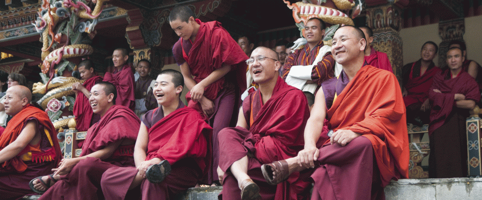 Moines au Bhoutan