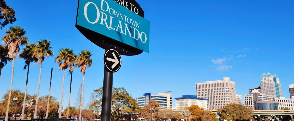 Panneau "Welcome to Orlando"