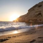 Plage de Matala en Crète