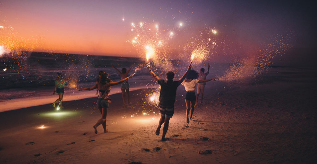 célébration à la plage