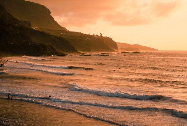 Coucher de soleil aux îles Canaries
