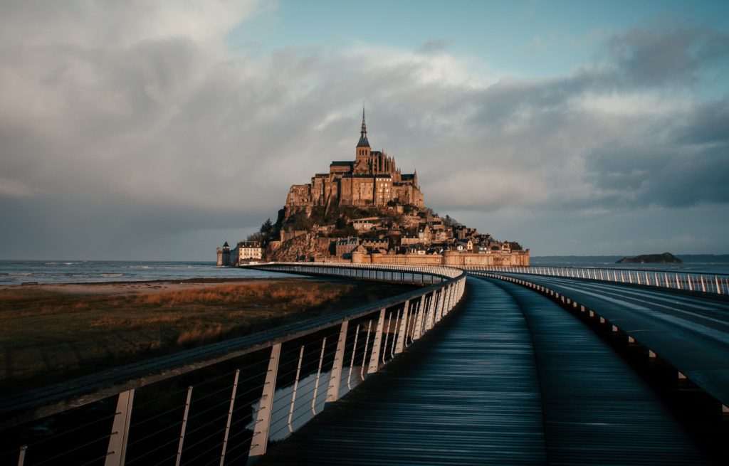 Route vers le Mont Saint Michel