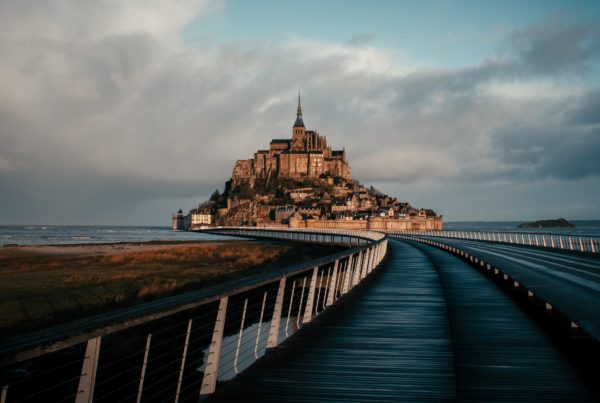 Route vers le Mont Saint Michel