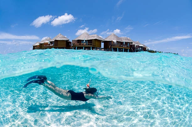 snorkeling aux Maldives