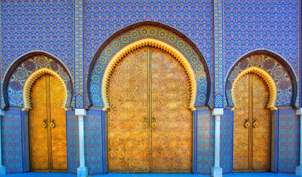 Portes principales du Palais royal de Fès