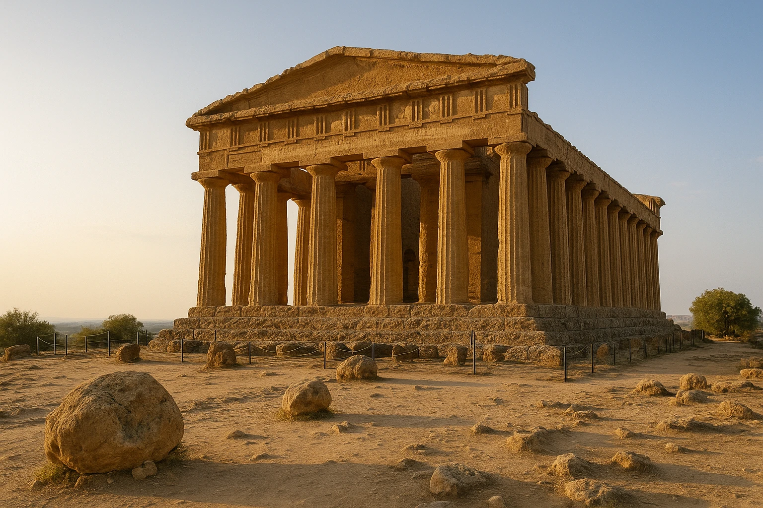 Temple de la Concorde dans la Vallée des Temples d’Agrigente