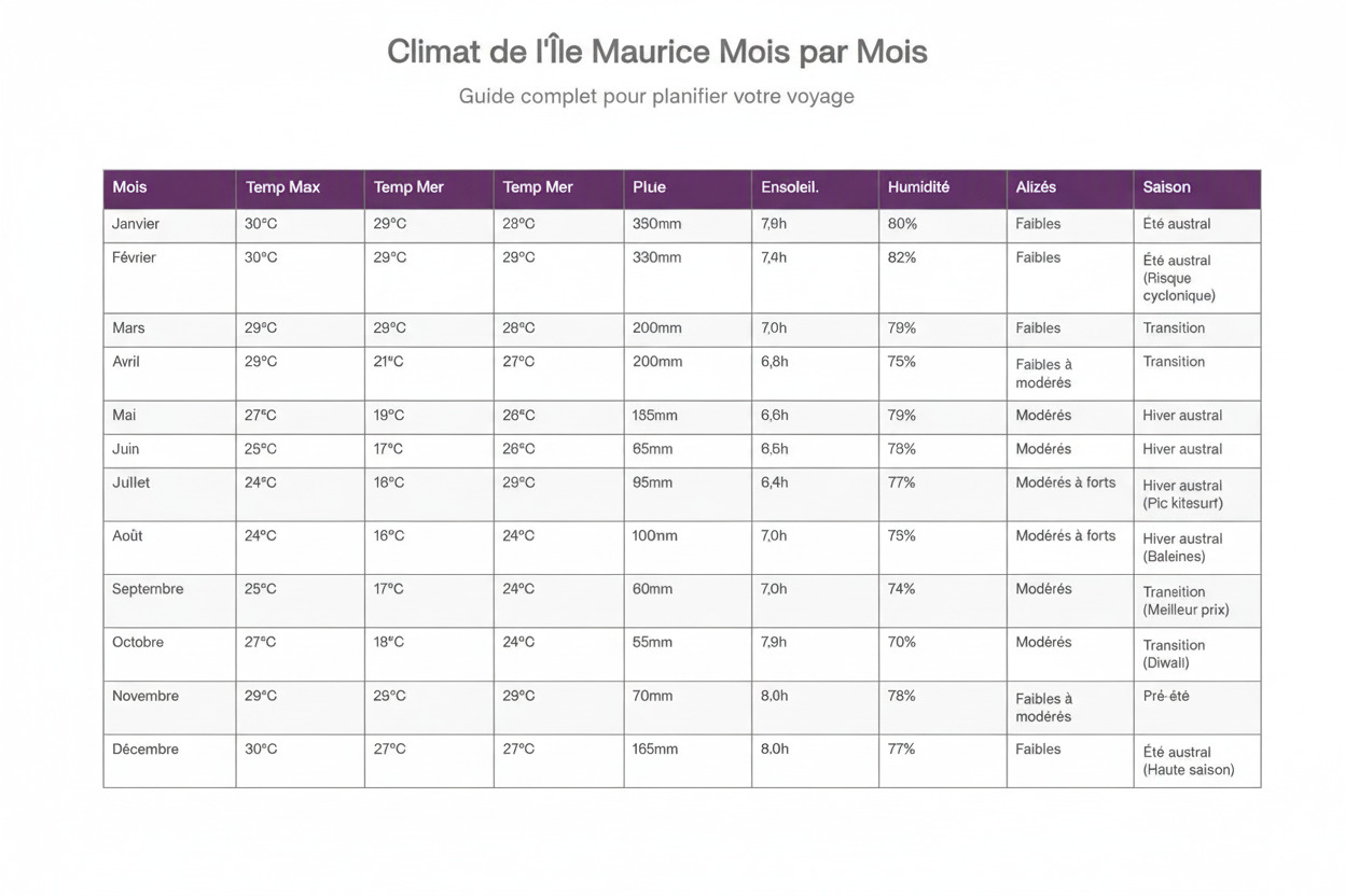 Climat île Maurice